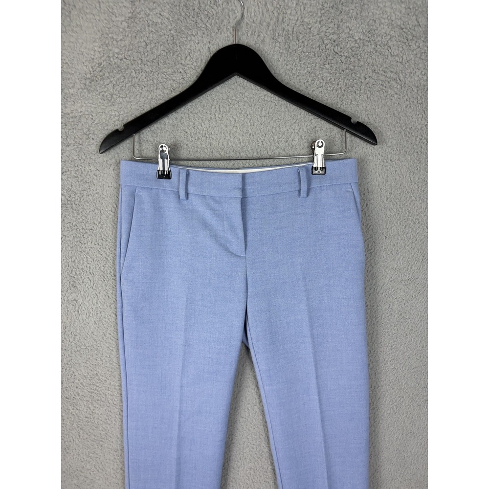 Ann Taylor Pants Womens 0P Blue Ankle Slim Tapered Stretch Work Career 498860